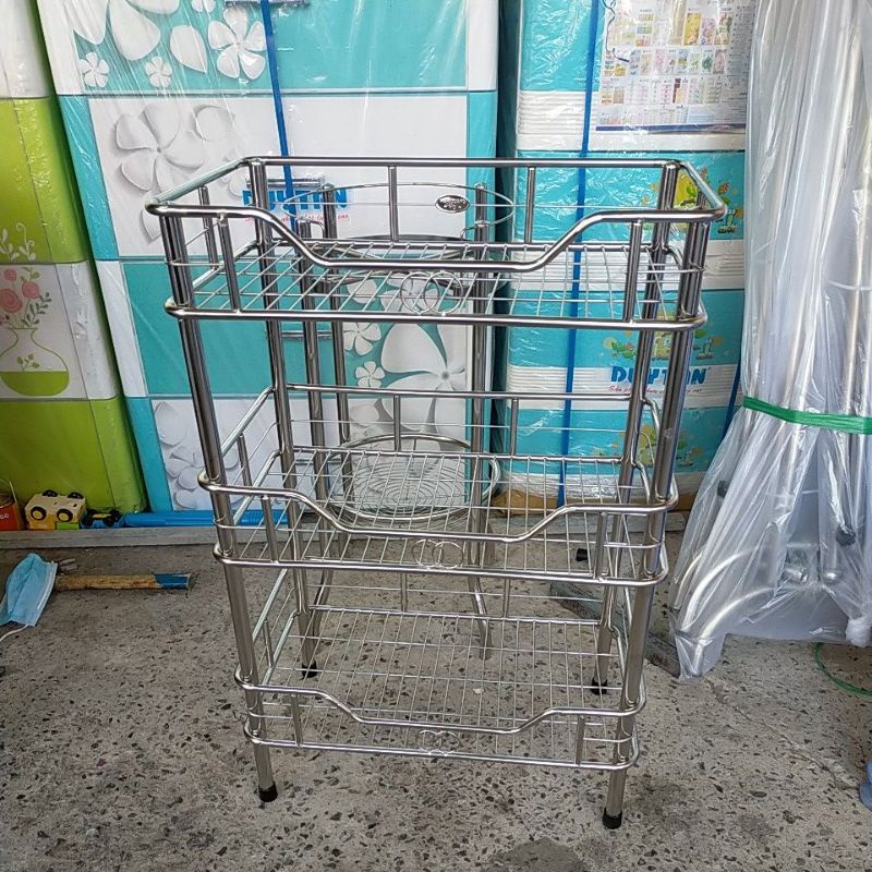 Kệ inox 3 tầng