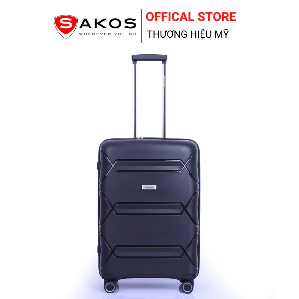 Vali Kéo Nhựa Du Lịch SAKOS INFINITY Z26 - Size M / Ký Gửi  - Khóa TSA - Nhựa PP