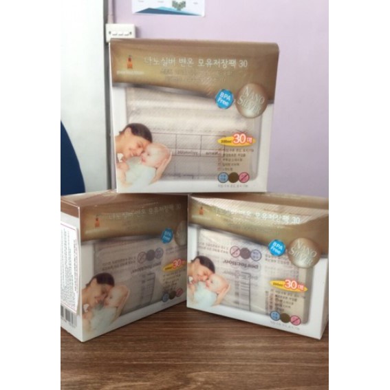 Túi Trữ Sữa Perfection Nano Silier HÀN QUỐC ✔30 Túi 200ML