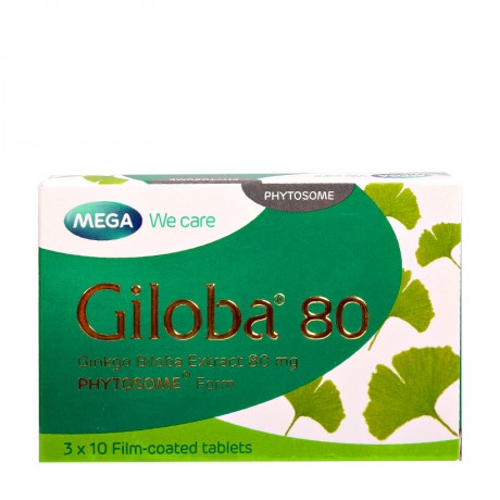 Thực phẩm bảo vệ sức khỏe tăng cường tuần hoàn não, cải thiện trí nhớ Giloba 80