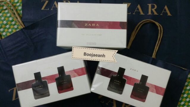 Set 2 chai nước hoa zara Red Vanilla + Black Amber 100ml