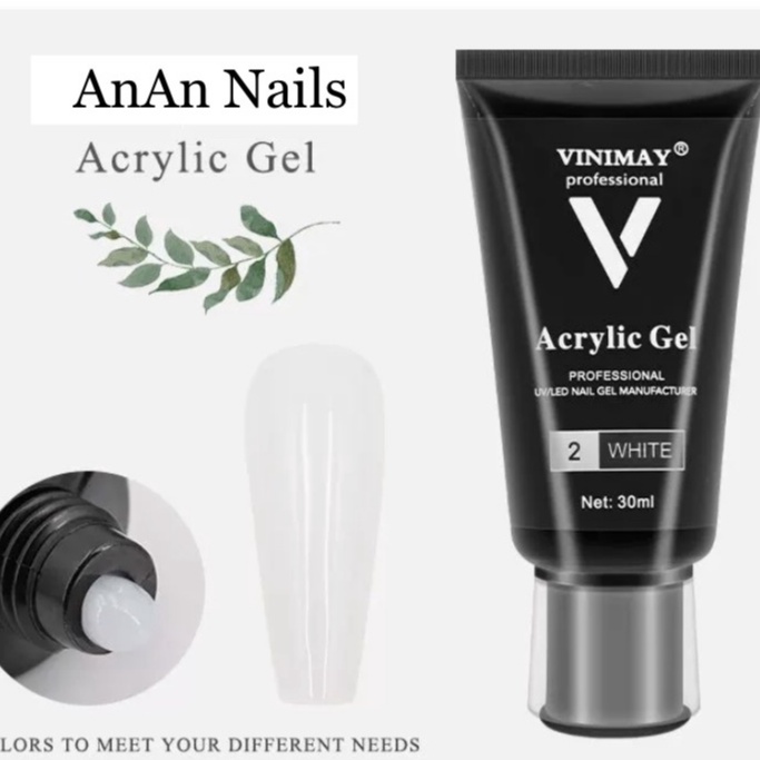 Gel gôm vinimay, huaxi, vicovi, đắp móng đủ màu 30 ml, Móng gel gum làm móng úp