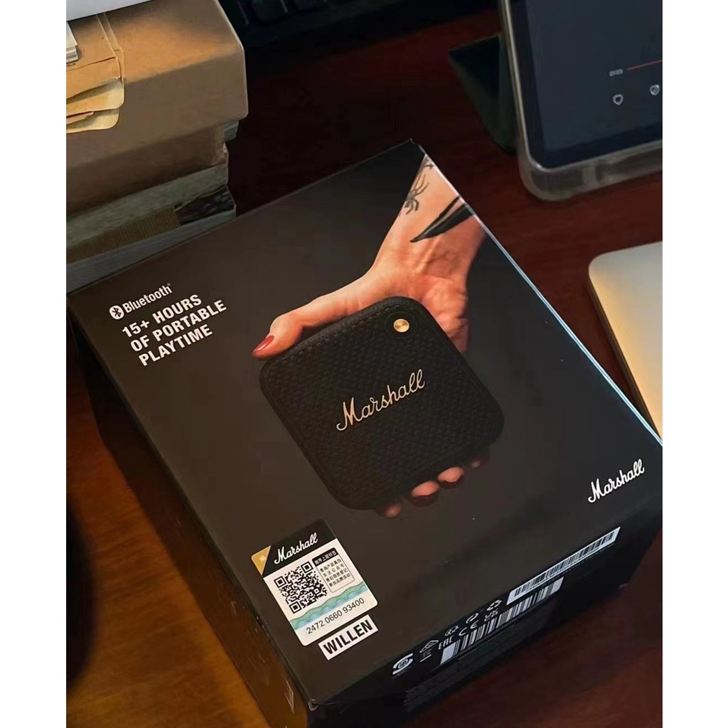 Mới Loa Marshall Willen Bluetooth Không Dây Thời Gian Chơi Trên 15 Giờ Chống Nước IP67