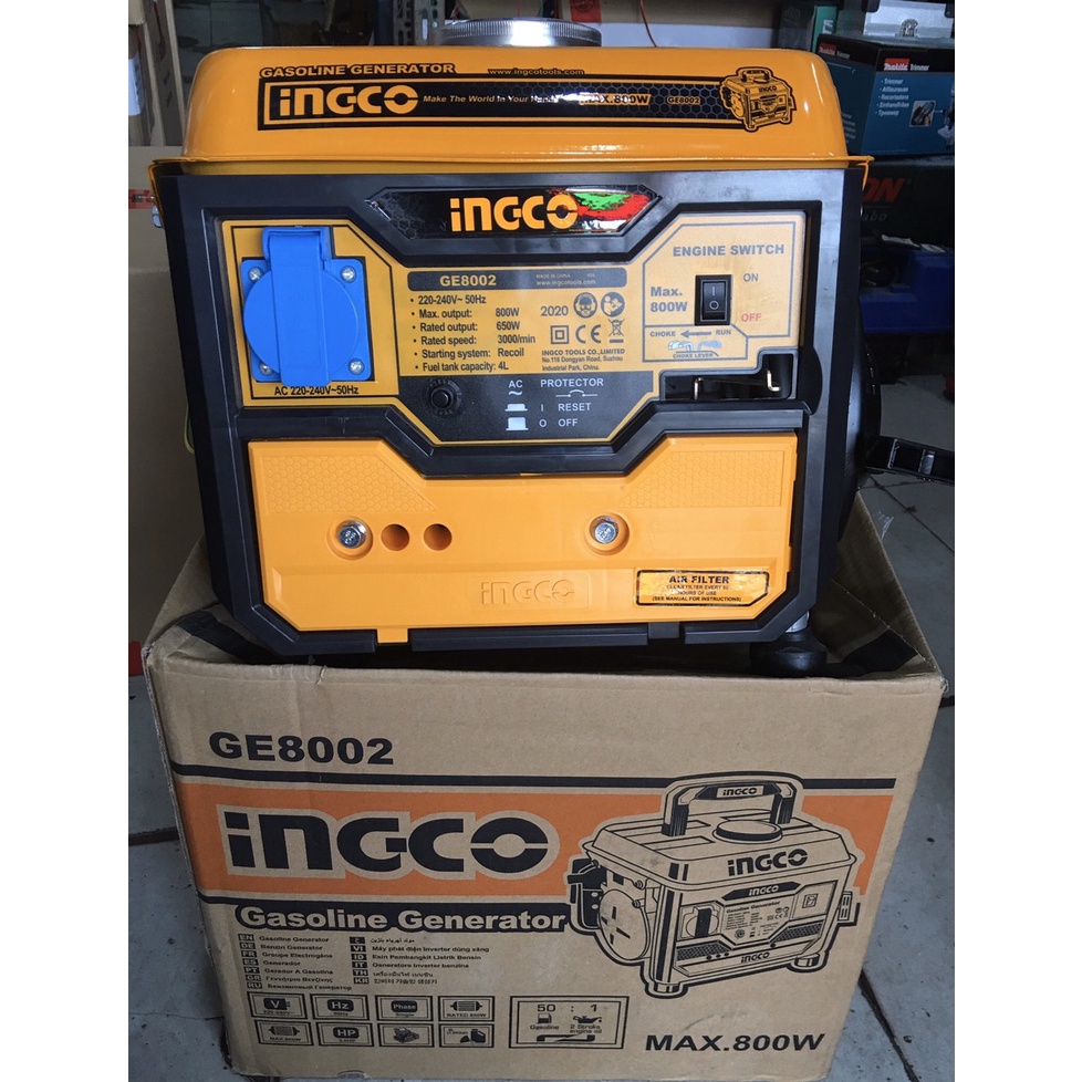 Máy phát điện gia đình Ingco GE8002 800W, bh 6 tháng