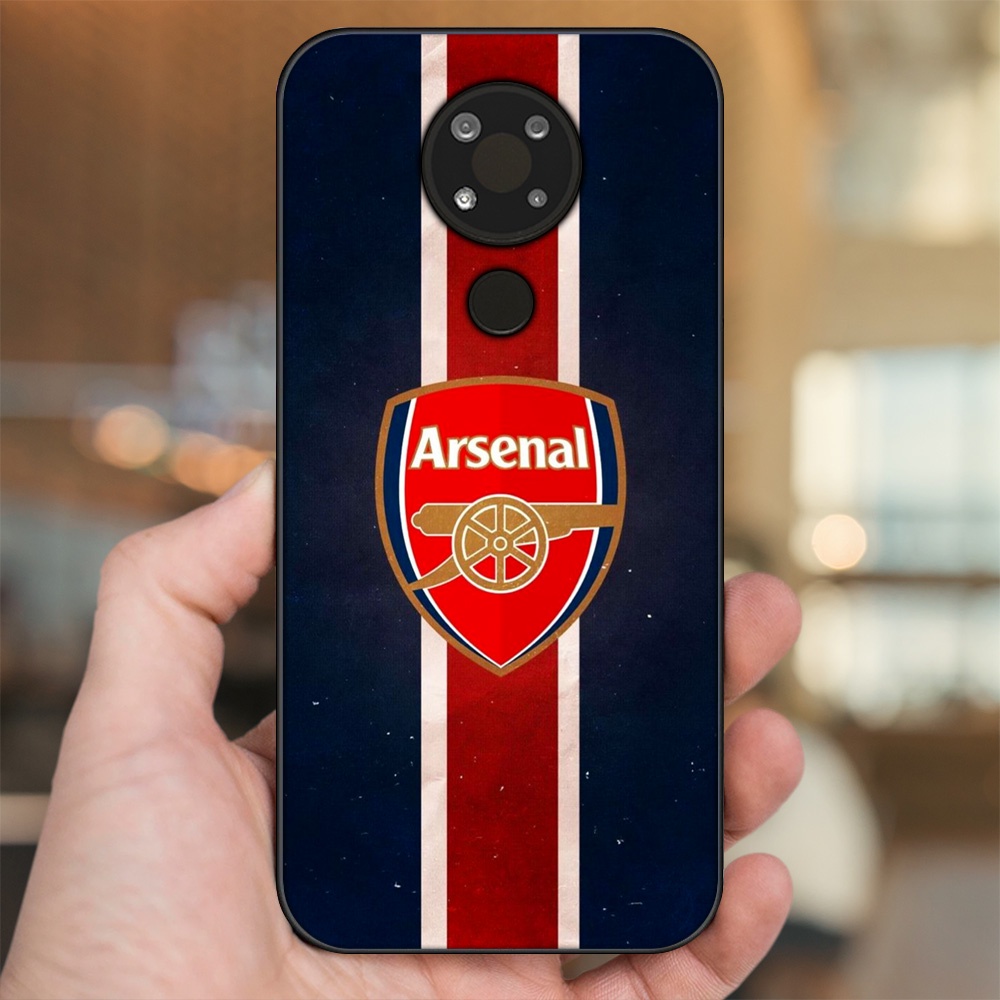 Ốp lưng Nokia 3.4 viền đen in hình Arsenal FC
