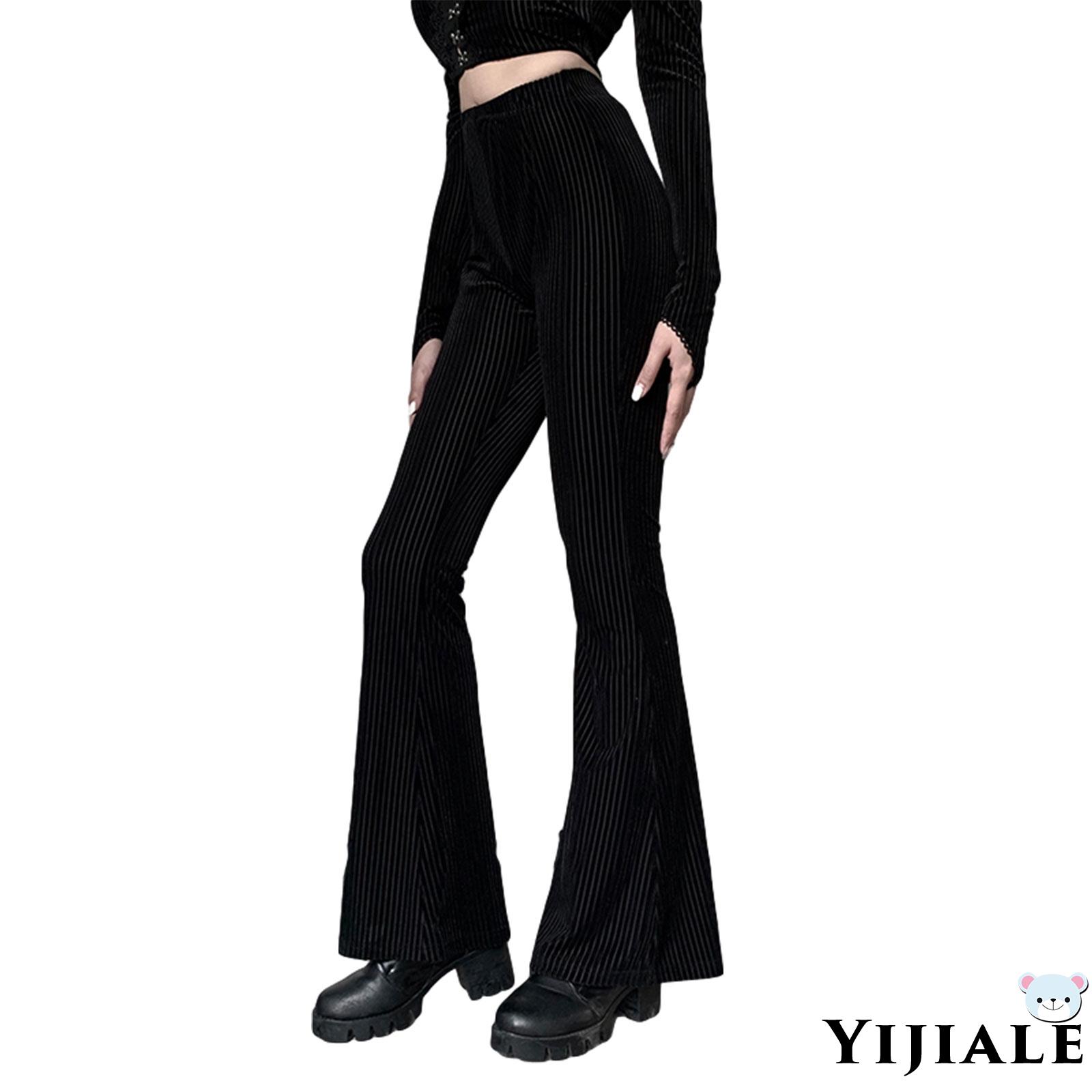 Quần Dài Ống Loe Lưng Cao Chất Liệu Da Lộn Phong Cách Cổ Điển Quyến Rũ Cho Nữ %0020 | BigBuy360 - bigbuy360.vn