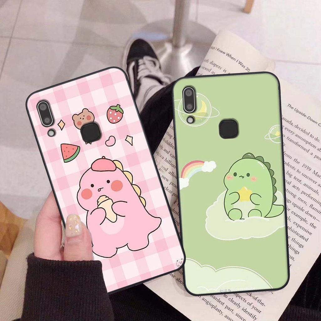 Ốp Vivo Y91 / Y91c / Y93 / Y95 in hình khủng long Dino siêu dễ thương