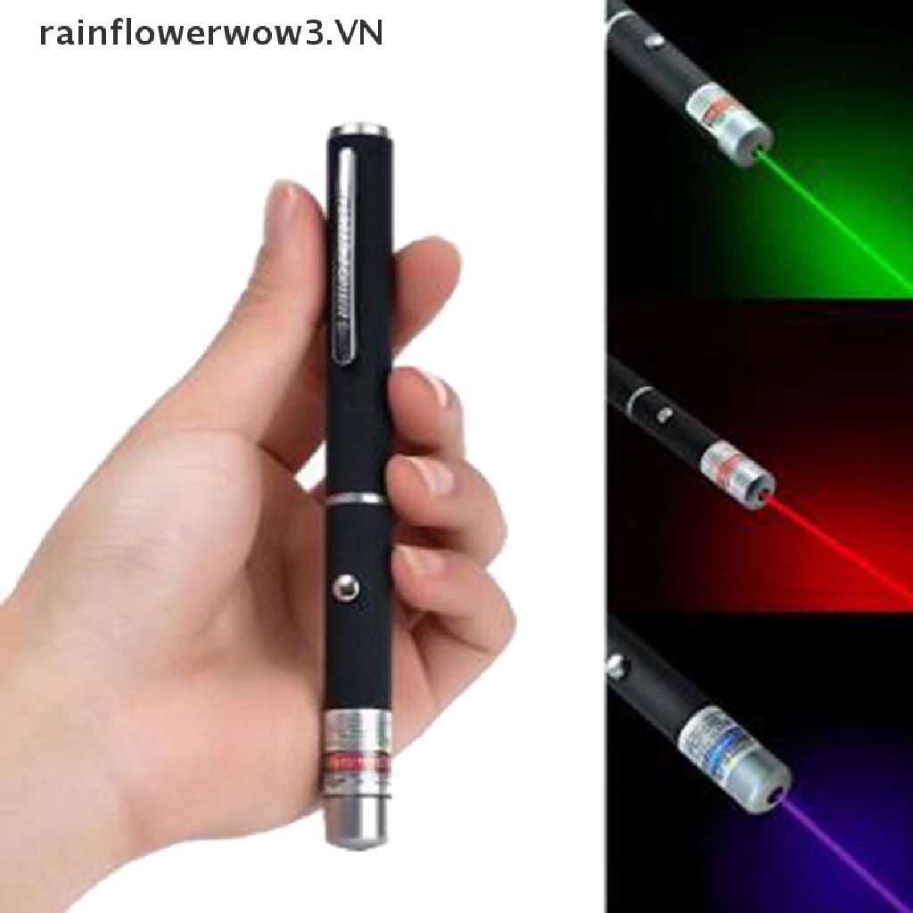 Bút Chiếu Tia Laser 5mW Công Suất Cao Màu Xanh Lá / Đỏ / Xanh Lá