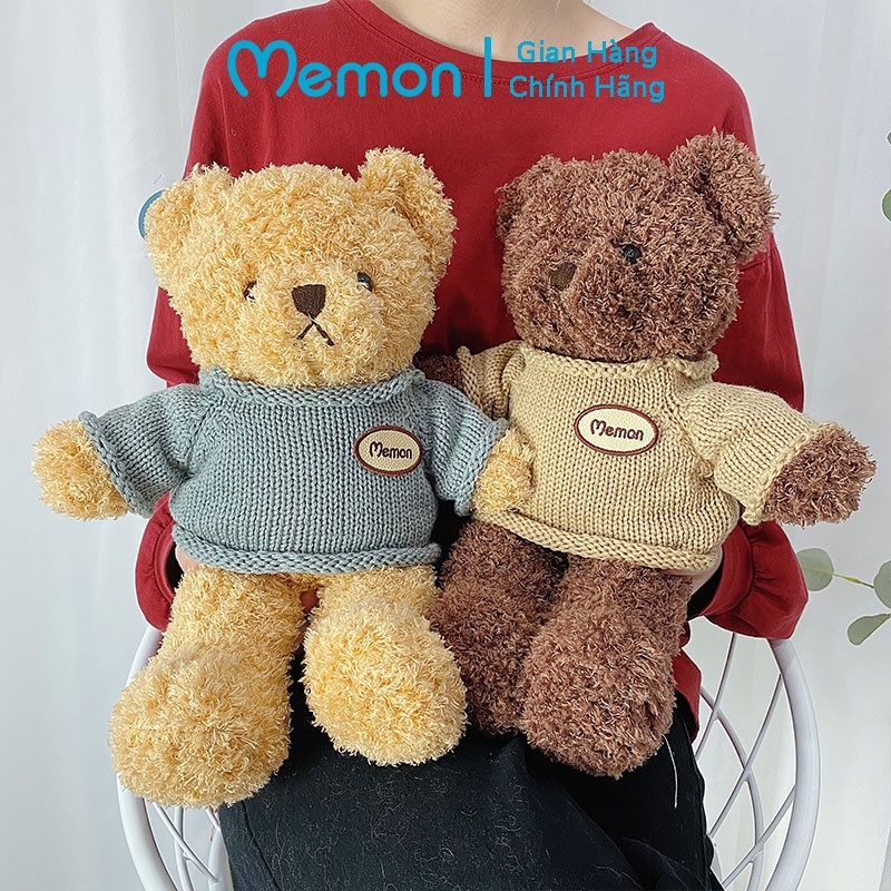 [Mã LIFEMALL2505 giảm 10% đơn 250K] Gấu Bông Teddy Head Tales Nhồi Gòn Cao Cấp Memon