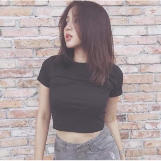 Áo Croptop Cổ TRÒN Form Body