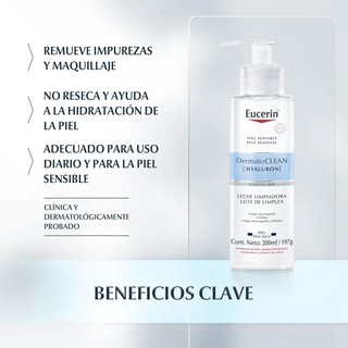 ［ĐỨC］Sữa rửa mặt Eucerin DermatoCLEAN Hyaluron 200ml