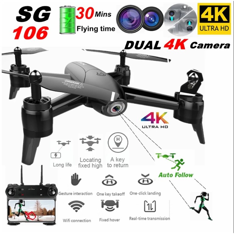 Flycam Drone SG106 Camera kép 4K - Siêu công nghệ, Siêu hạt dẻ