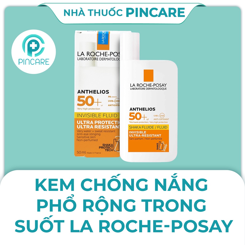 Kem chống nắng La Roche Posay Anthelios Shaka 50ml cho da nhạy cảm, da thường - Hàng chính hãng - Nhà thuốc PinCare