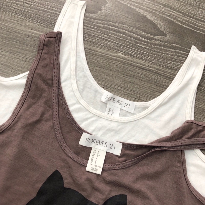 BEUCLOSET -Set mặc nhà F21 họa tiết mèo đáng yêu