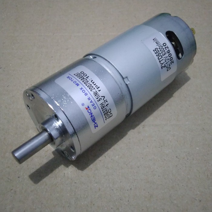 Hộp Số Dc 12v 100rpm Zgb37Rh Rs555 Motor Rs 555