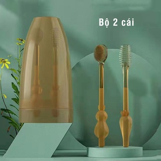 Bàn chải rơ lưỡi silicon cho bé( set 2 chiếc)