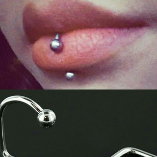 Khuyên môi khuyên miệng màu thép inox không gỉ