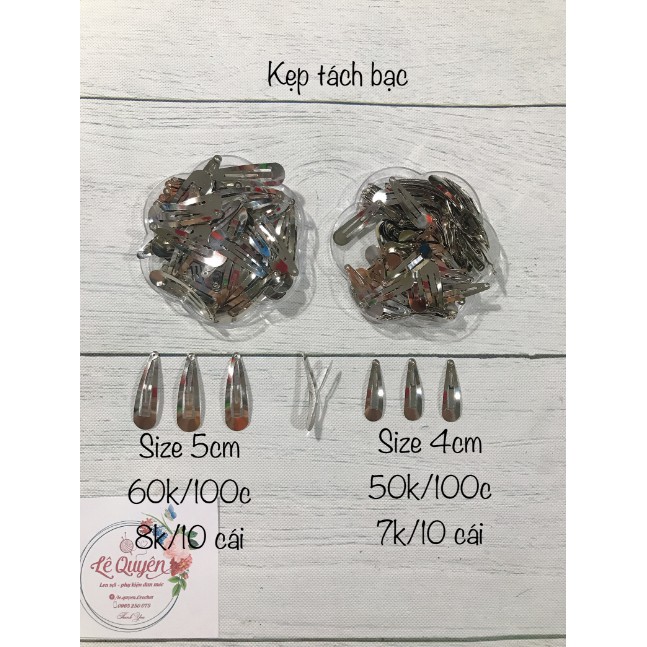 Kẹp tách bạc 10 cái