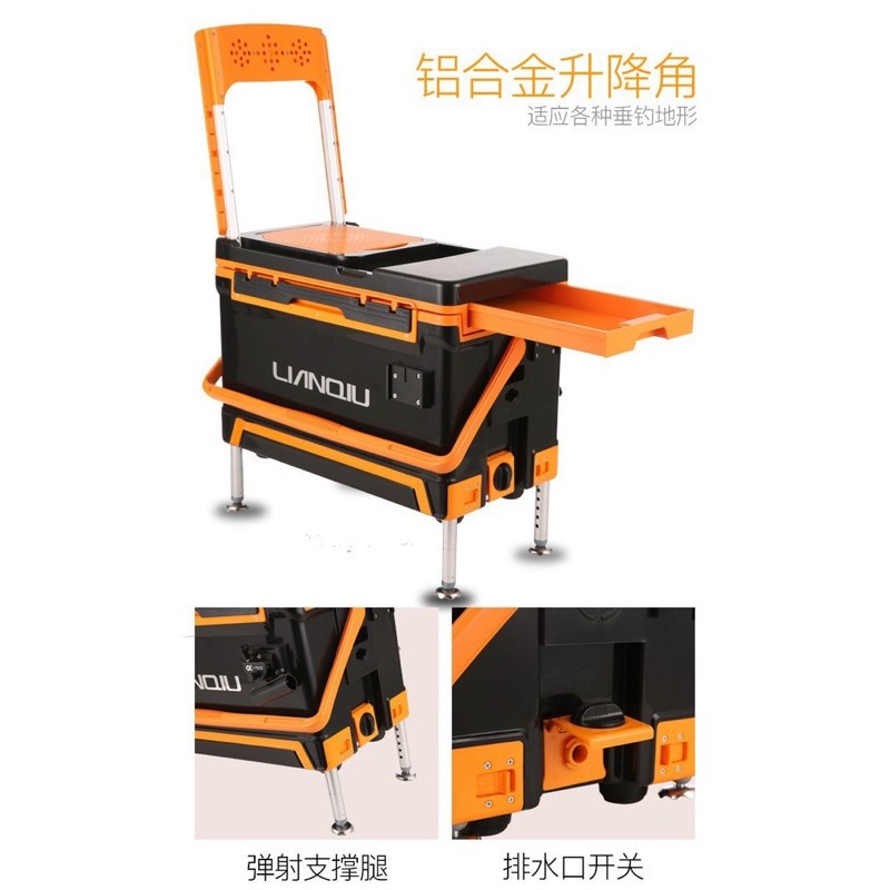 Thùng Câu Đài Lianqiu LQ-S2 32L hàng loại 1 siêu bền hàng chính hãng y hình can cau 24h 8hd7dgdj