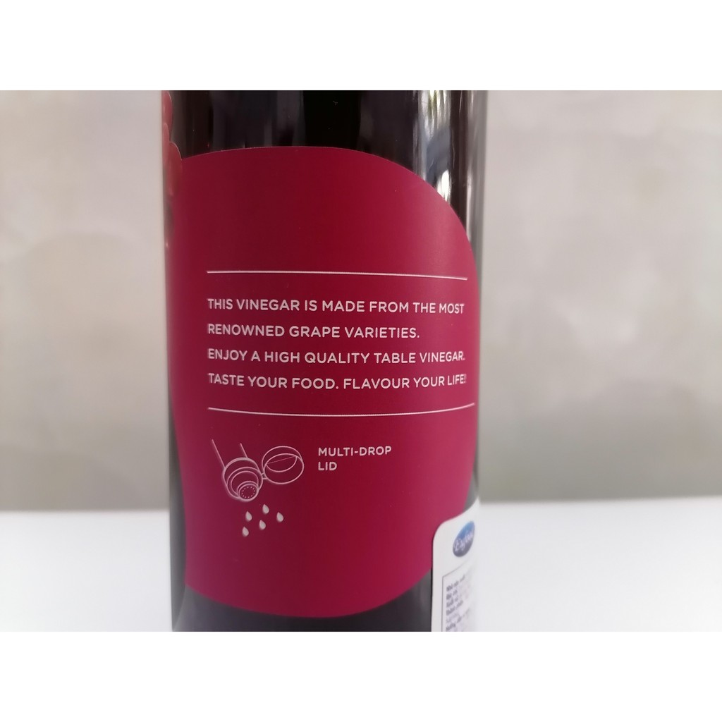 Dấm (giấm) nho đỏ Bồ Đào Nha PALADIN Red Wine Vinegar 500ml