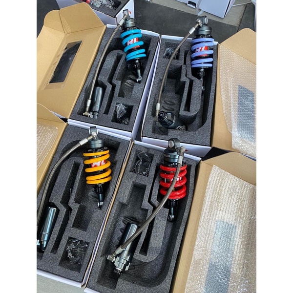 Phuộc REDLEO bình dầu xoay 360 cho Exciter150-155 , Winner/Sonic