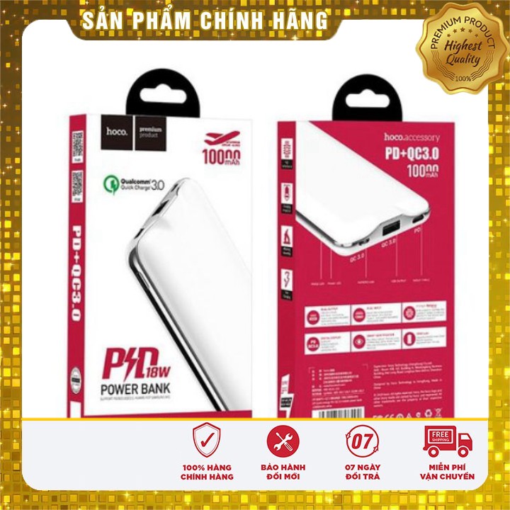 [ Giá siêu rẻ,chính hãng ] PIN Sạc Dự Phòng Hoco J39 10000mAh Hỗ trợ Sạc Nhanh QC 3.0 - 11 PRO MAX