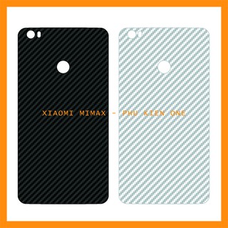 Decal dán lưng xiaomi mi max/ mi max 2/ mi max 3 vân carbon 3d