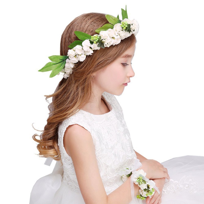 Vòng Hoa Đội Đầu Có Thể Điều Chỉnh Dùng Làm Đạo Cụ Chụp Ảnh Cưới / L