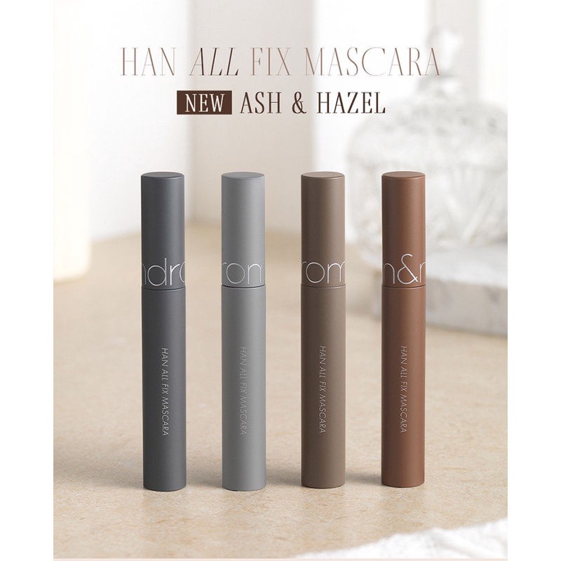 [Han All Line] Mascara Chuốt Mi Siêu Dài Và Cong Mi Tự Nhiên, Chống Trôi Hiệu Quả Romand Han All Fix Mascara 7g