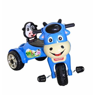 XE 3 bánh Chú Bò con Loại lớn ( Nhựa Chợ Lớn) [ HÀNG CHUẨN ]