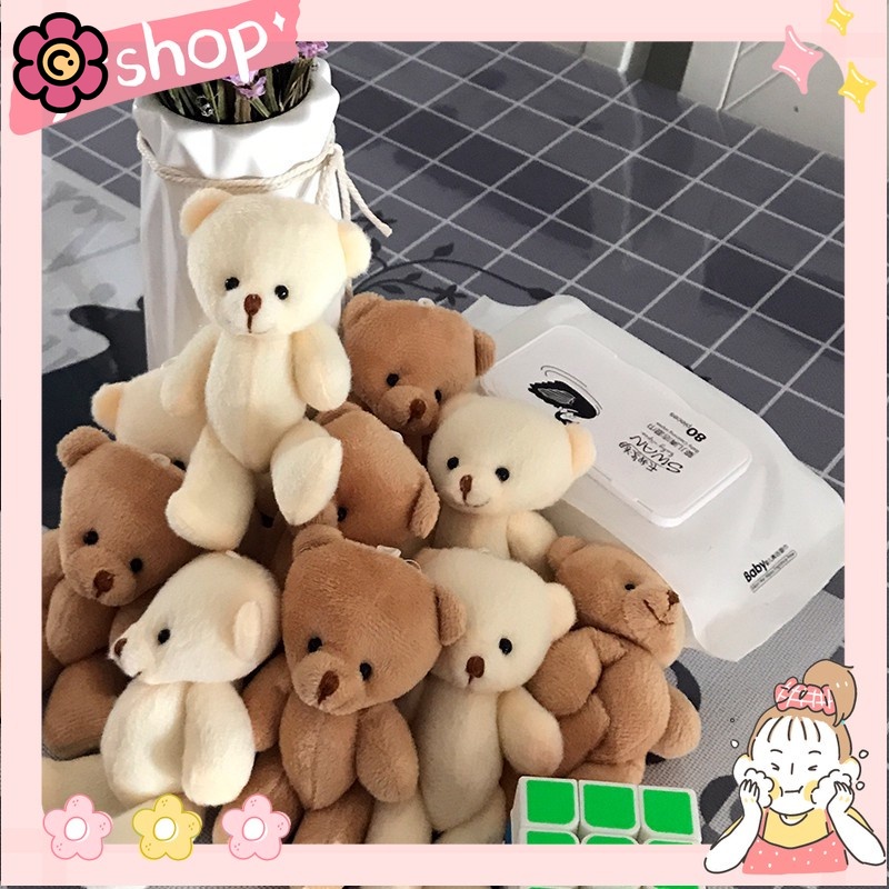 Gấu Teddy Nhồi Bông Mini Dễ Thương Dùng Làm Quà Tặng