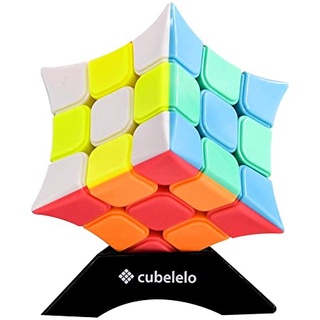 Rubik 3x3 concave khối lõm tặng giá kê rubik
