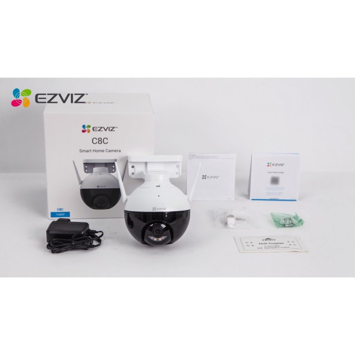 Camera WiFi PTZ Ngoài Trời EZVIZ C8C 2MP 1080P Xoay Thông Minh Có Màu Ban Đêm - Bảo Hành Chính Hãng 2 Năm