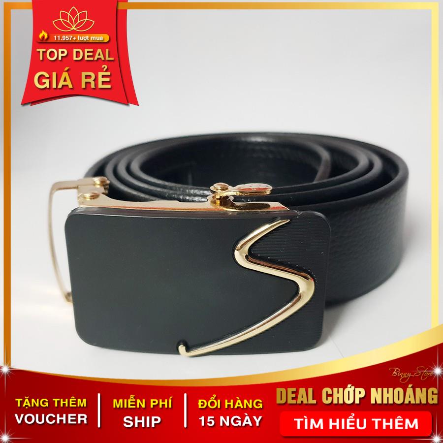 Thắt Lưng Da Nam Khóa Tự Động Cao Cấp Dây Nịt Nam Da Bò 100% Chính Hãng Biluxury Mạ Vàng Bạc Nam Tính SG