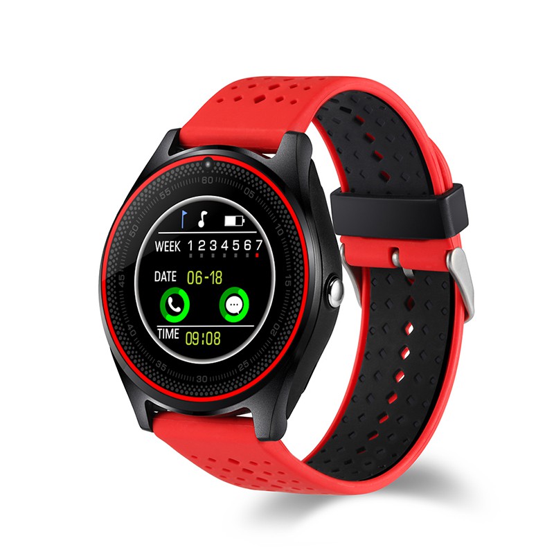 Smart Watch V9 Bluetooth Clock Support SIM Card Pedometer Smartwatch