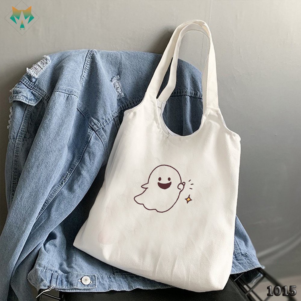 TÚI TOTE TRẮNG CHẤT VẢI CANVAS 1015 478 ĐÁM MÂY DỄ THƯƠNG HÀNG CHUẨN ĐẸP