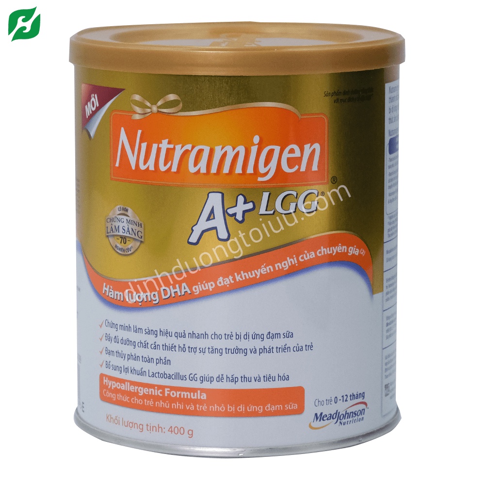 Sữa cho trẻ dị ứng đạm sữa bò NUTRAMIGEN A+ LGG (400g)