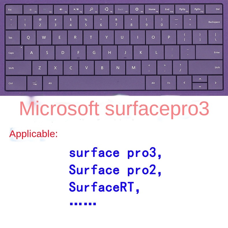 Tấm silicon trong suốt che phủ bàn phím laptop bảo vệ cho Microsoft Surface Pro 3/4/5/6/7