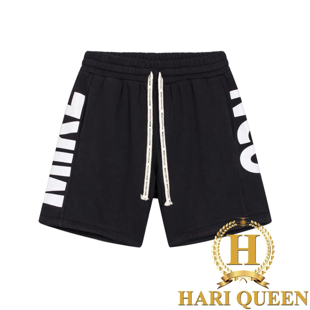 Quần đùi thể thao chữ hông HARIQUEEN - Quần đùi nam nữ unisex hot trend cháy phố