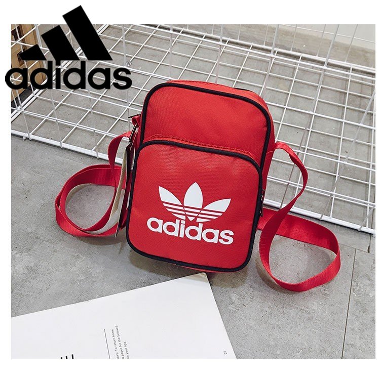 * Túi Đeo Vai Adidas Ba Màu Đỏ Đen Xanh Dương Kiểu Doanh Nhân Cỡ Lớn 02 Cho Nam Và Nữ