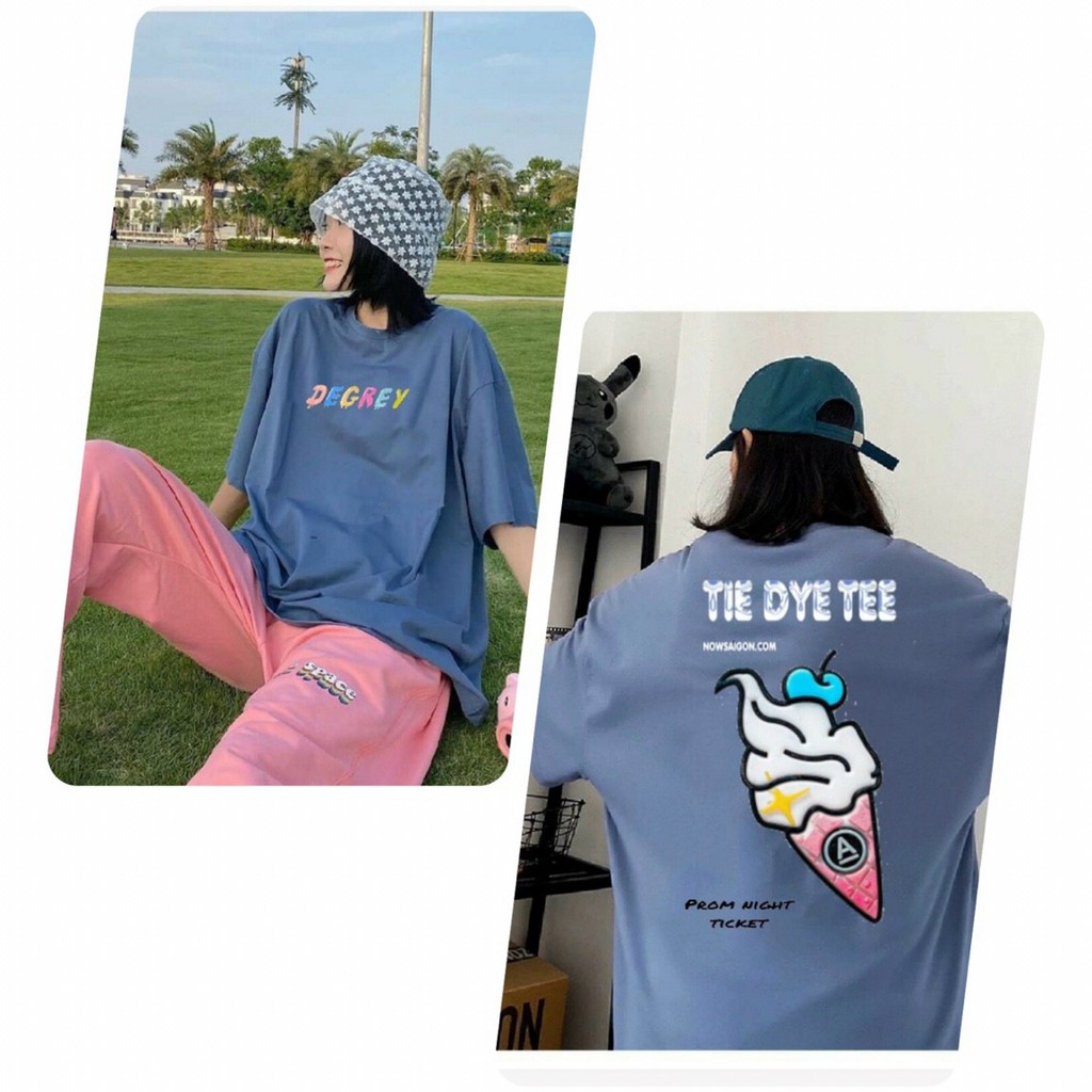 Áo thun / Áo phông unisex tay lỡ nam nữ món ăn sushi