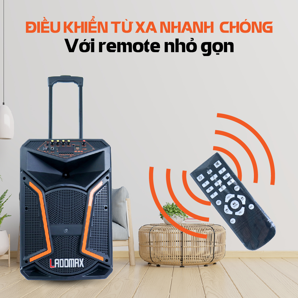 Loa kéo V-S1231 Loa thùng kéo Karaoke Chất lượng cao cấp Âm thanh chân thật Hàng Chính hãng BH 1 năm