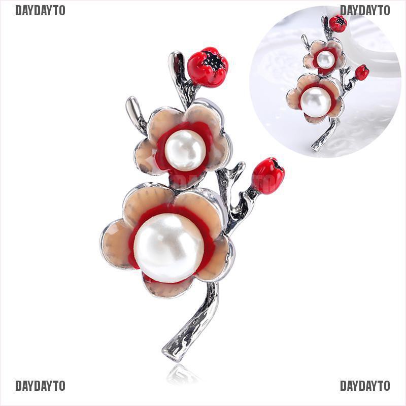 Ghim Cài Áo Hình Hoa Đính Ngọc Trai Nhân Tạo Thời Trang