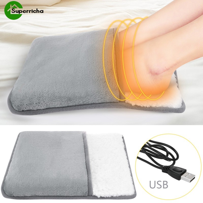 Máy làm ấm chân sử dụng điện cổng nguồn USB bằng vải flannel siêu mềm