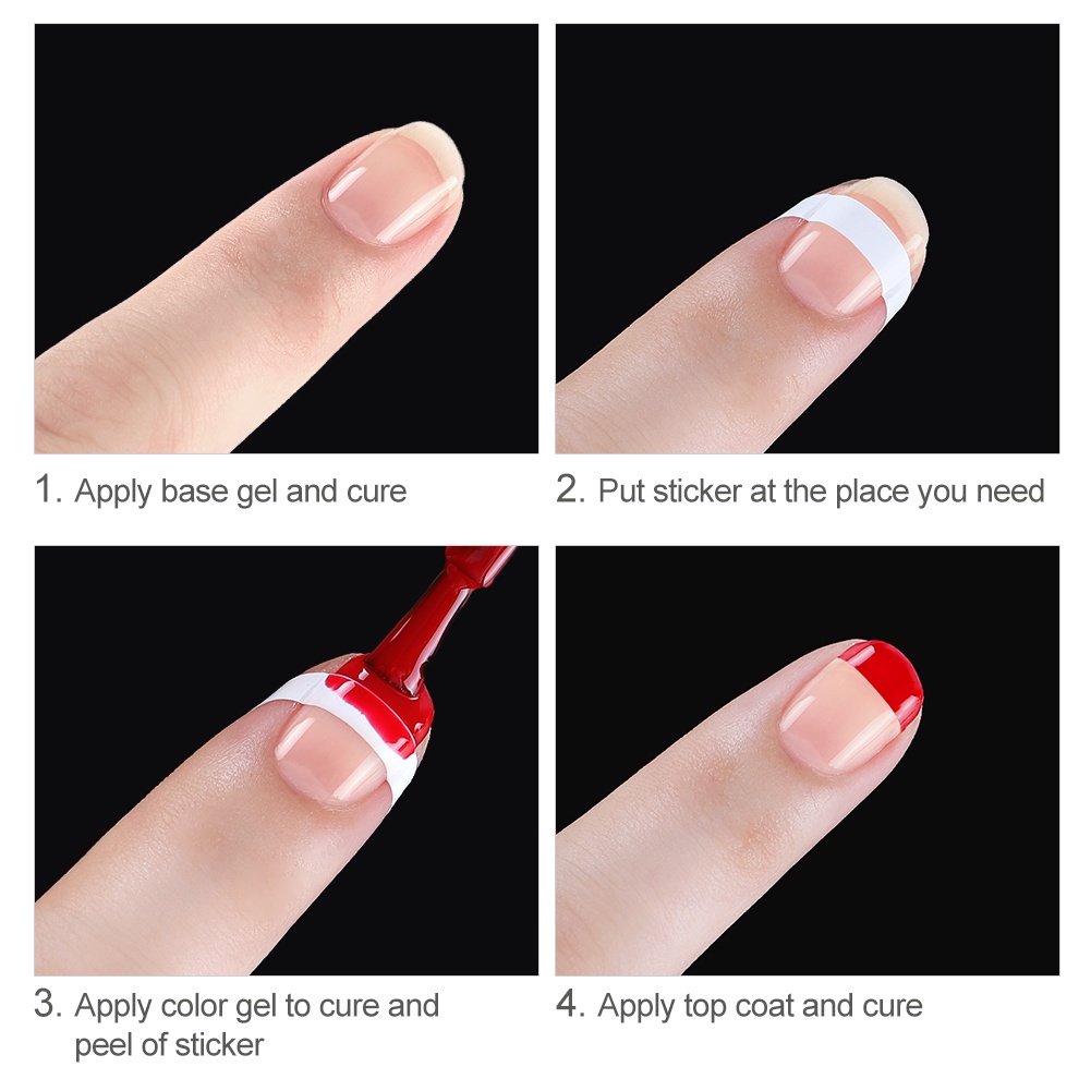 (Hàng Mới Về) Set 7 Miếng Dán Móng Tay 3D Diy