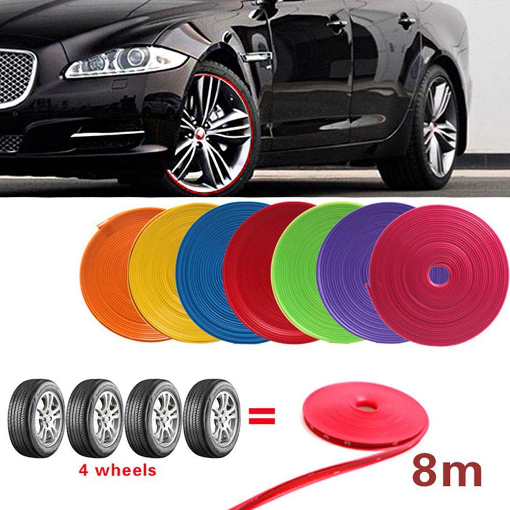 1 Cuộn Dây Cao Su Dán Mâm Bánh Xe Hơi Chống Trầy Xước