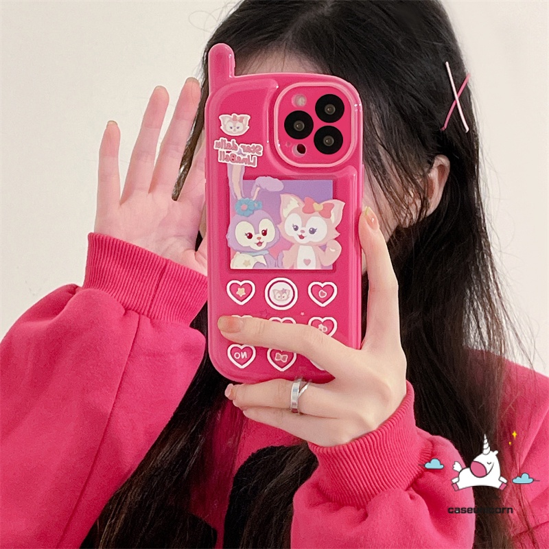 Ốp Điện Thoại Mềm Đệm Khí Hình Disney Linabel StellaLou Sáng Tạo Cho iPhone 11 12 13 14 Pro MAX 7 8 Plus X XR XS MAX