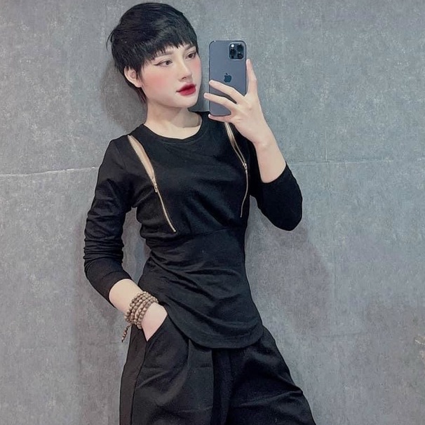 Áo Thun Khoét Ngực Unisex Cá Tính Freesize Ảnh Chụp Thật