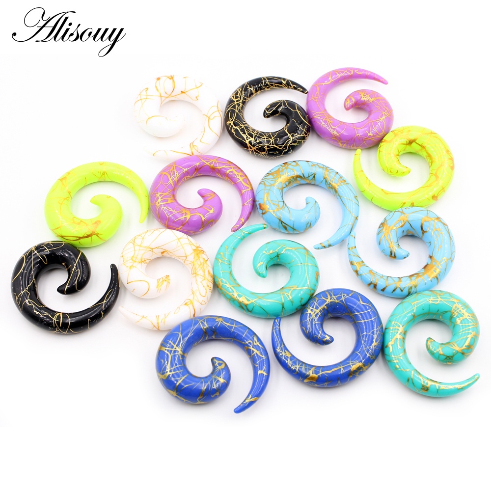 Bộ 2 Khuyên Nong Tai Hình Xoắn Ốc 10mm-20mm