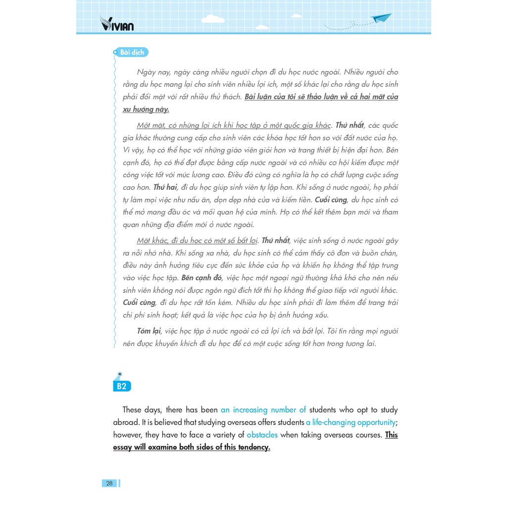 Sách 30 đề thi Viết luận tiếng Anh B1, B2 Vstep ôn thi ngoại ngữ bậc 3, 4; VSTEP IELTS essay writing band 4.5 - 6.0